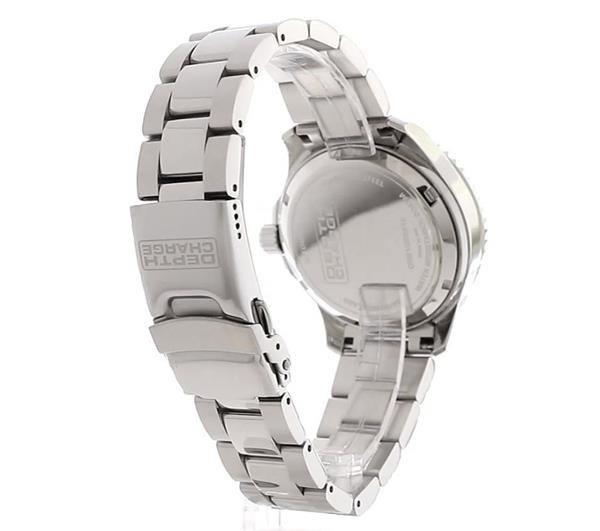 Depth Charge Stainless Steel Blue Dial Dive Watch
