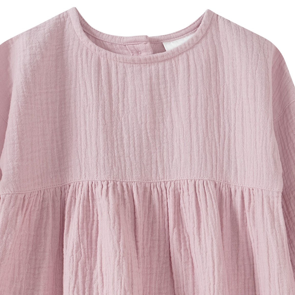 Topolino Pure Collection Mädchen Musselin-Kleid mit Teilungsnaht rosa