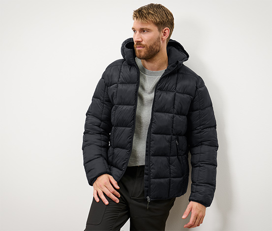 Steppjacke, schwarz