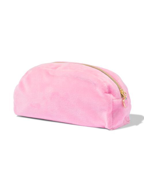 trousse réversible rose/rayures