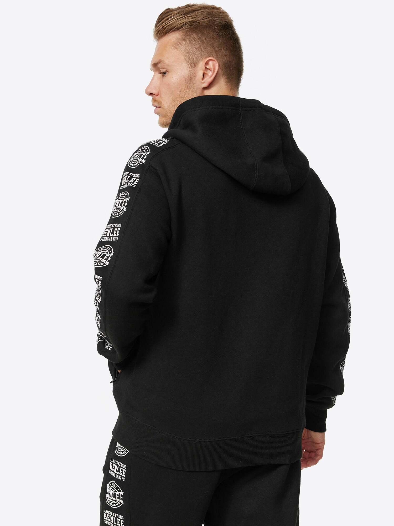 BENLEE Herren Kapuzensweatjacke mit Reißverschluss normale Passform KEMPTON