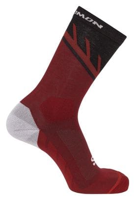 Chaussettes Salomon Speedcross Crew Rouge/Noir