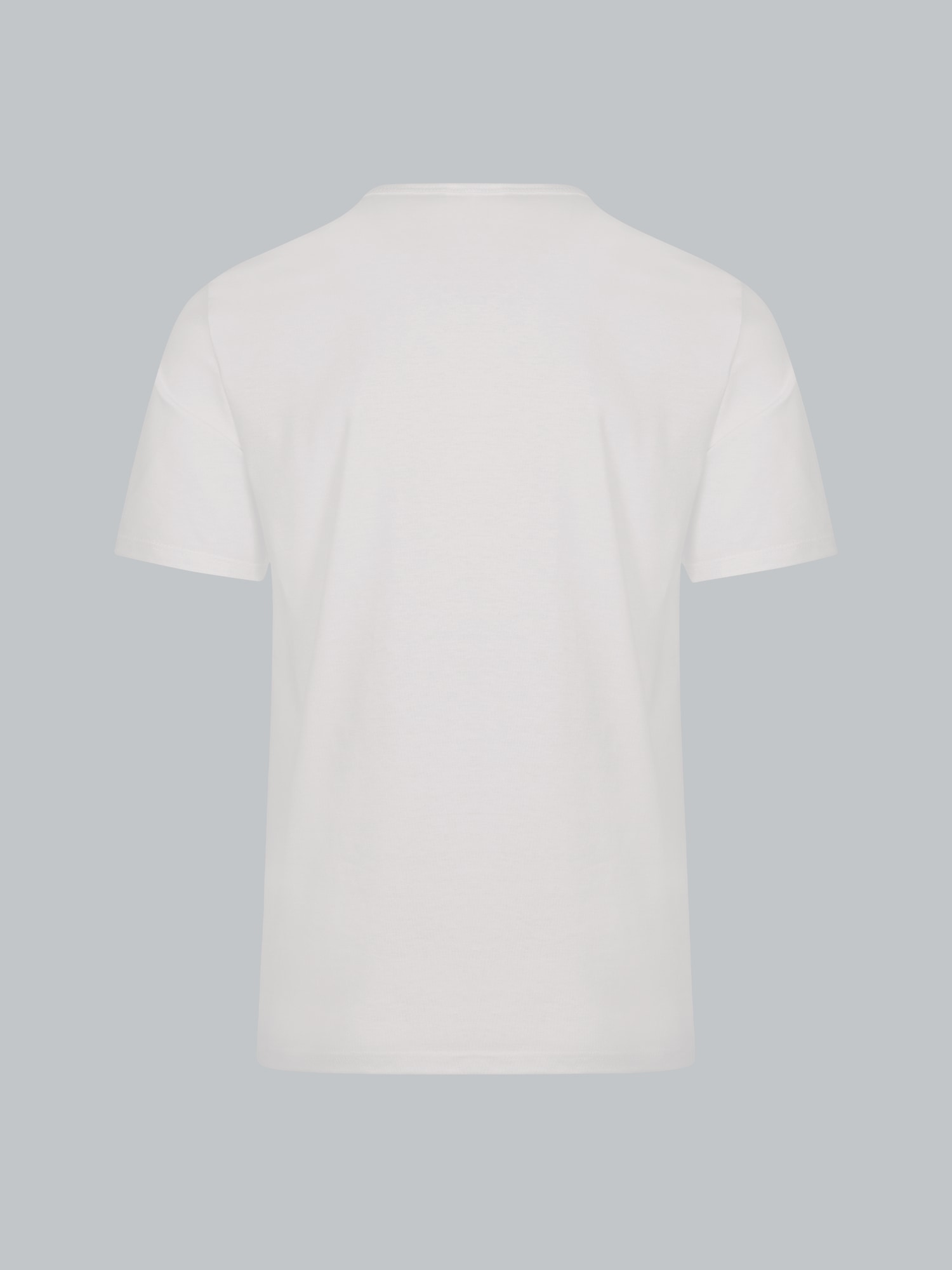 T-Shirt mit Knopfleiste DELUXE Baumwolle Weiss