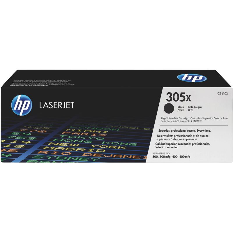 HP 305X - CE410X toner haute capacité noir pour imprimante laser