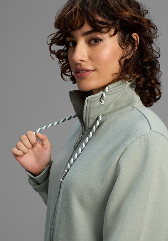 Laura Scott Sweatjacke , Weiche Baumwollmischung mit Stehkragen und Aussentaschen