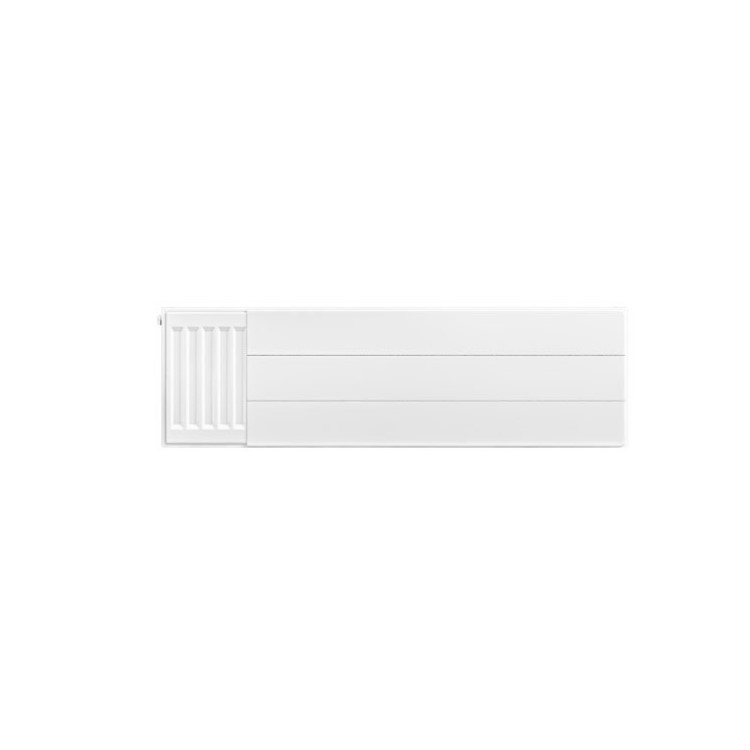 Eastbrook plaat voor paneelradiator met streep 100x30cm wit glans