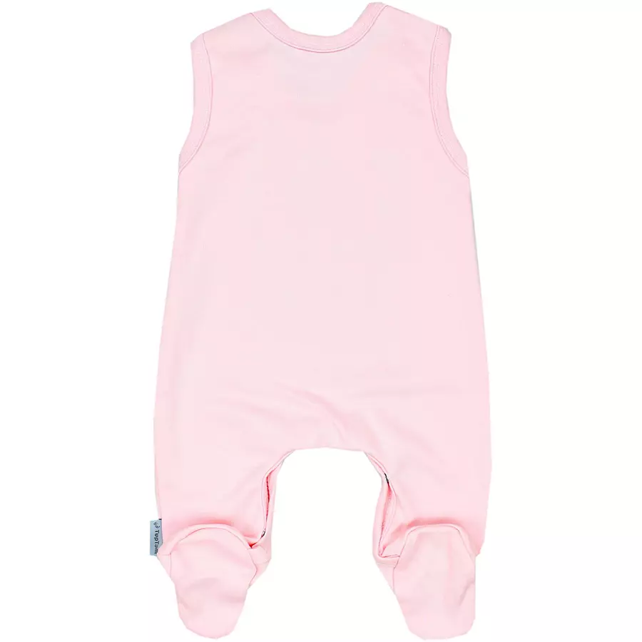 TupTam Baby Mädchen Strampler mit Aufdruck Spruch 3er Pack ecru