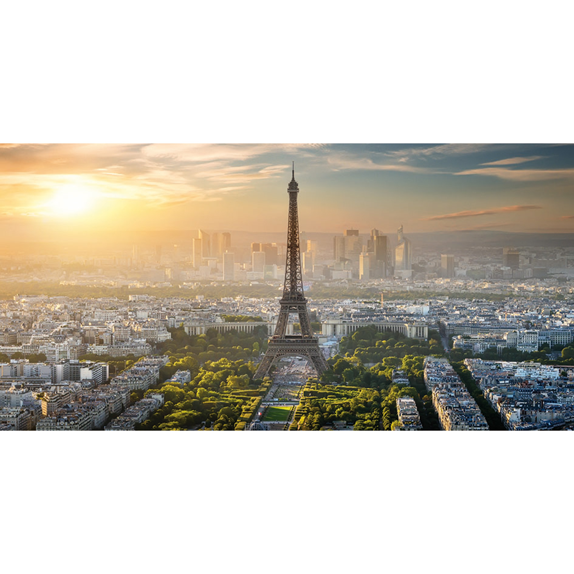 Keilrahmenbild SKYLINE PARIS - 100x50 cm