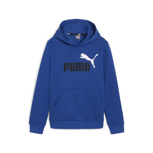 Puma - ESS+ 2 COL BIG LOGO HOODIE FL B - Bleu