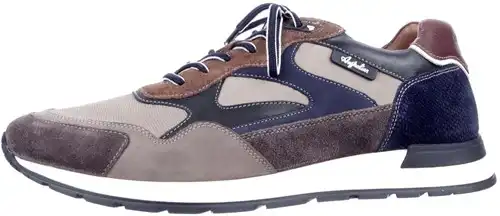 Australian grijs/taupe/blauw combi 15.1669.03-KK6 - maat 47 veterschoen grijs/taupe/blauw combi - maat 47 Calandschoen