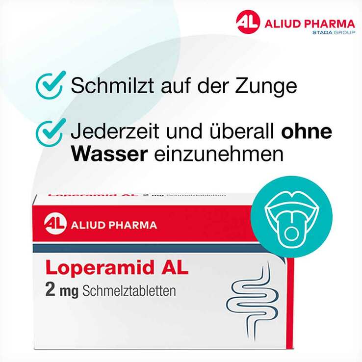 Loperamid AL 2 mg Schmelztabletten, 12 St