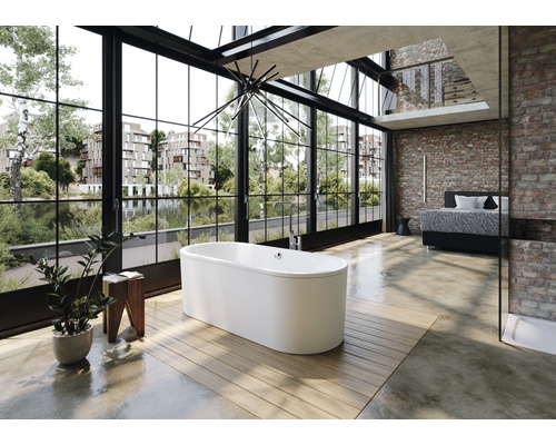 Kaldewei Classic Duo Oval Vrijstaand Bad 111-7 80 x 180 cm Alpine Wit Mat 291246410711