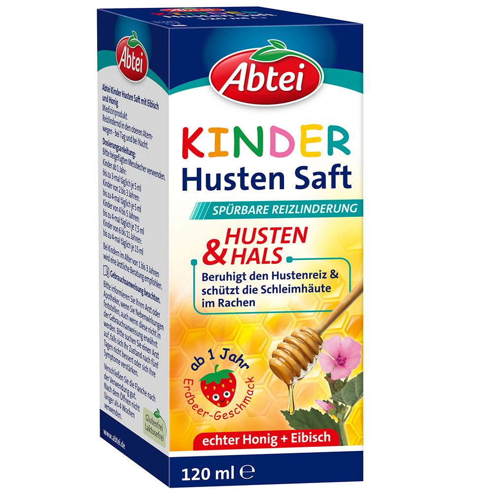 Abtei Kinder Husten Saft Erdbeere