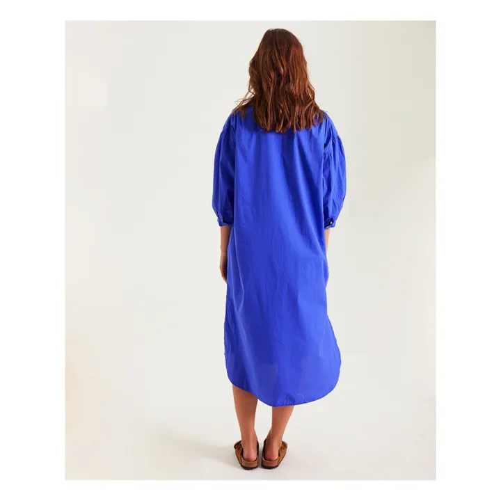 Sacrécoeur Robe Giulia Popeline de Coton | Bleu roi