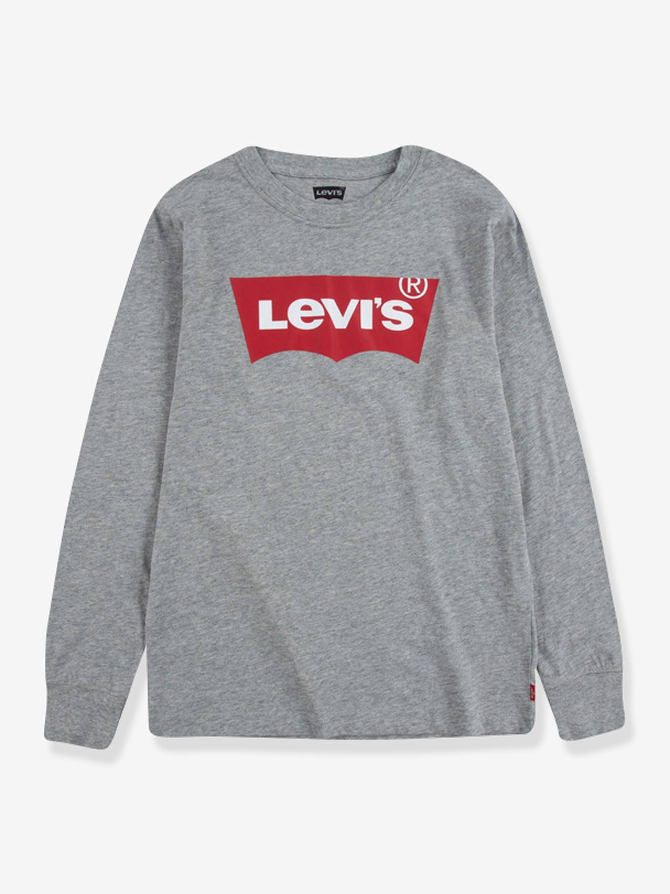 Camiseta de manga comprida Levi's Batwing, cinza