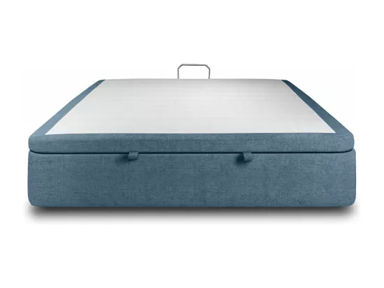 Sommier Coffre Tissu Bleu 140x190 H39cm