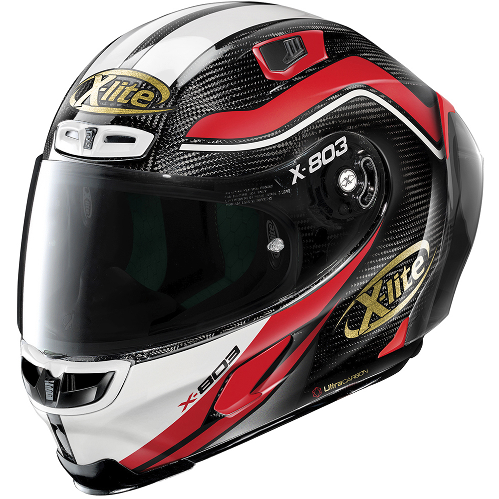 X-lite - Casque X-803 RS Ultra Carbon 50th Anniversary Noir / Blanc / Rouge