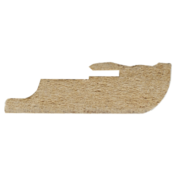 CANDO hoge plint koloniaal clip wit 1,9 x 5,8