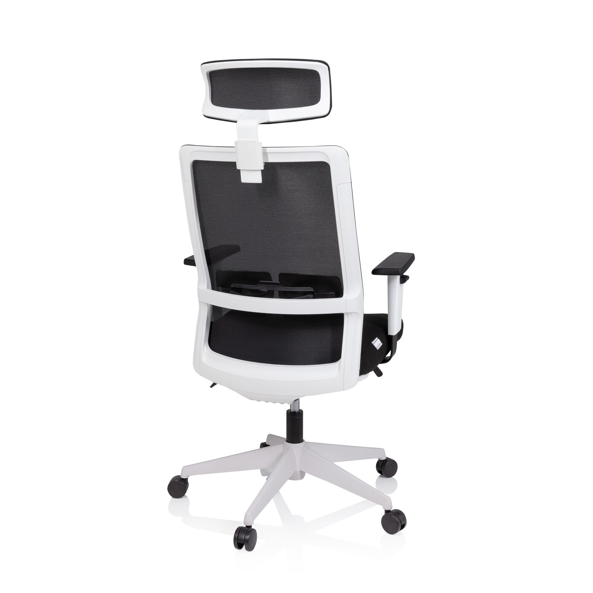 Profi Bürostuhl BRANCO Stoff/Netzstoff mit Armlehnen (höhenverstellbar) hjh OFFICE