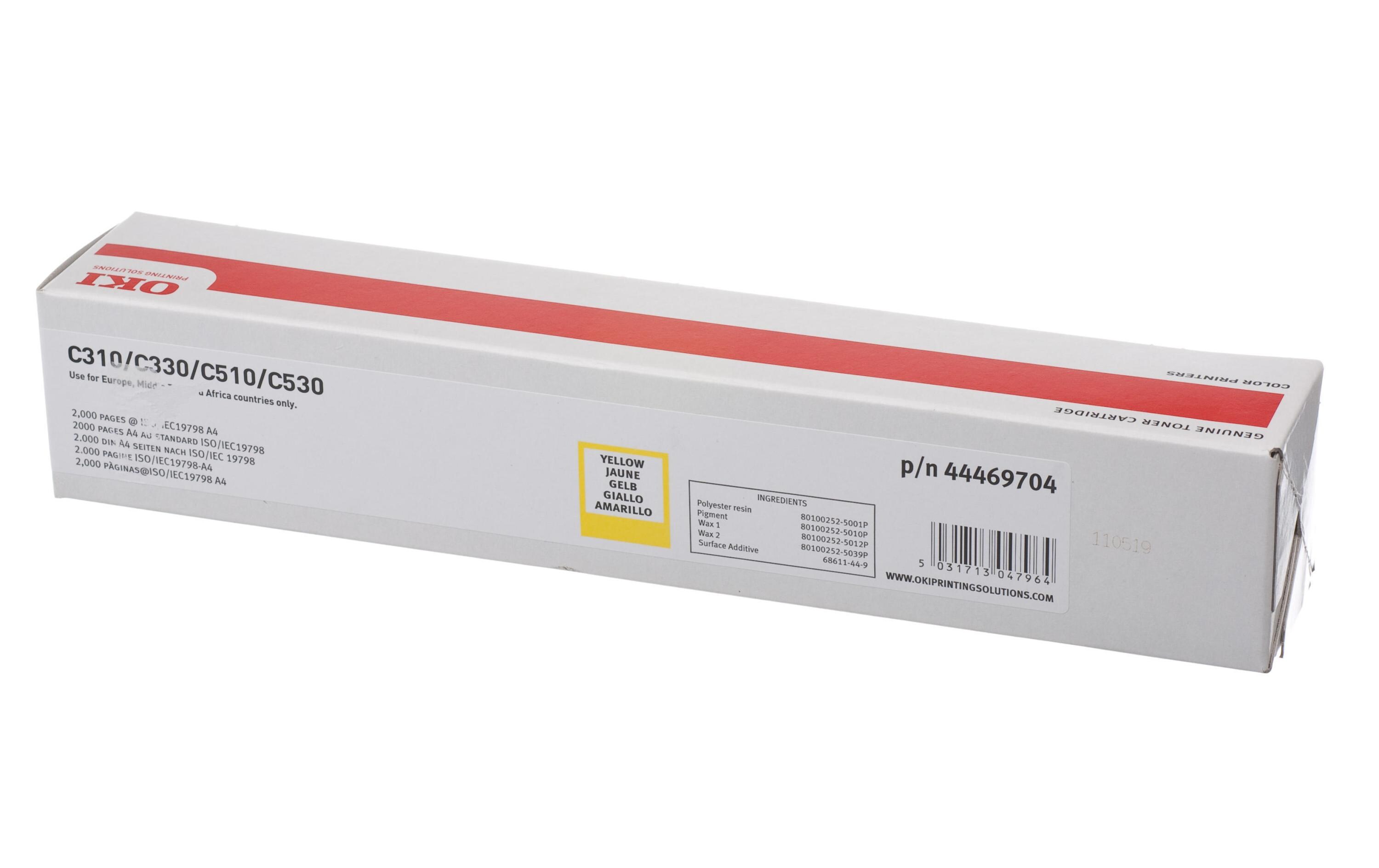Toner 44469704 Yellow<br>Toner, gelb