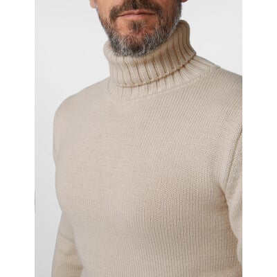 Herren-Rollkragenpullover 1941, Ecru
