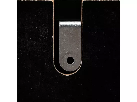 Meuble bas sous lavabo pour salle de bain en MDF coloris noir / naturel