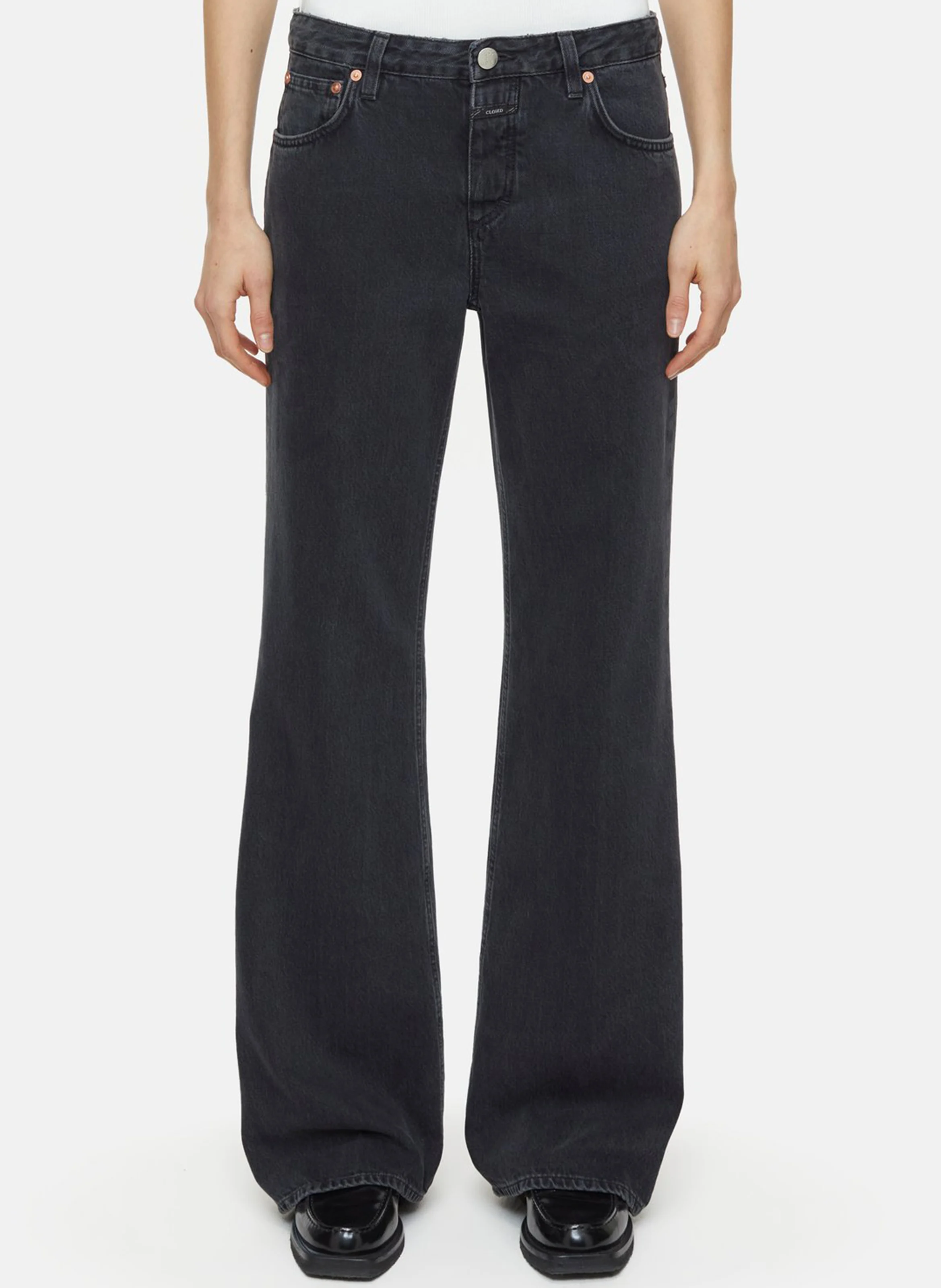 GILLAN - Jean slim en coton | Gris