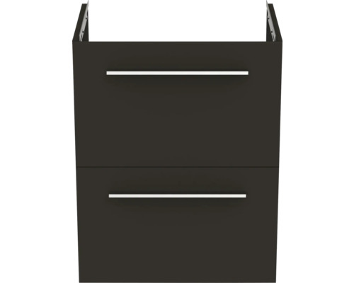 Ideal Standard i.life S wastafelmeubel, afmetingen (B x H x D): 50 x 63 x 37,5 cm, frontkleur: mat carbongrijs, T5291NV, zonder greep