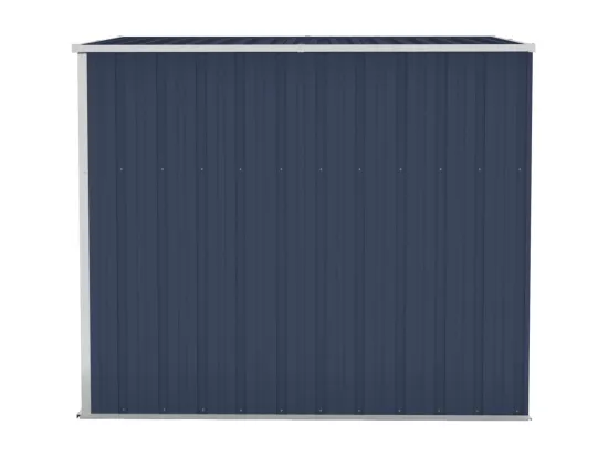 Abri de jardin mural Anthracite 118x194x178 Acier