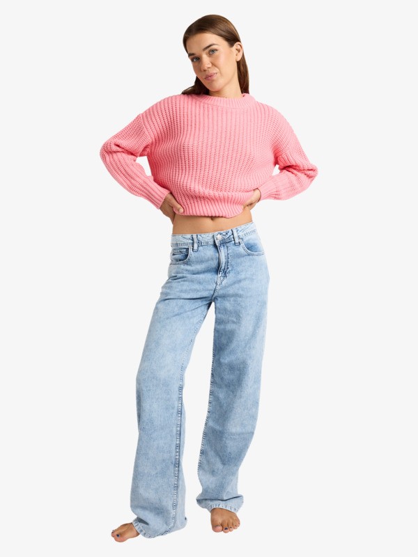 Dawn Patrol Mid Sunbleached Jeans à coupe ample Bleu Femme