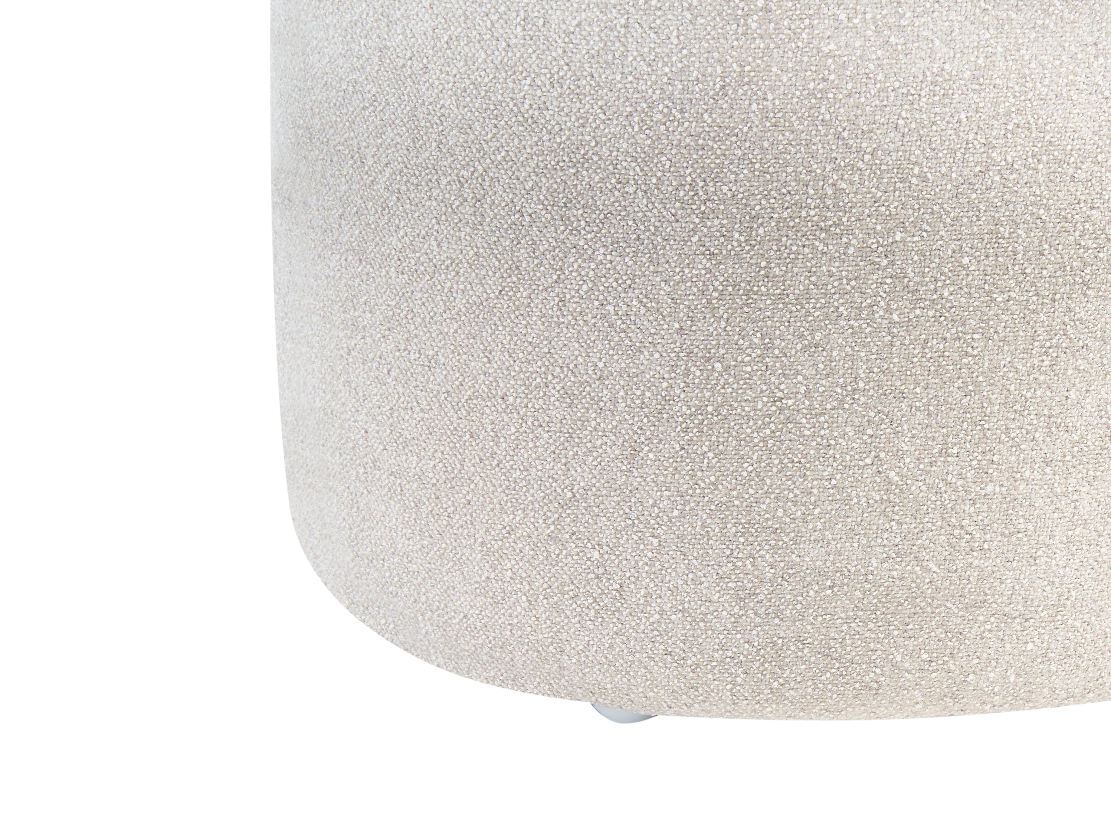 Bankje DECORAH Bouclé Lichtbeige
