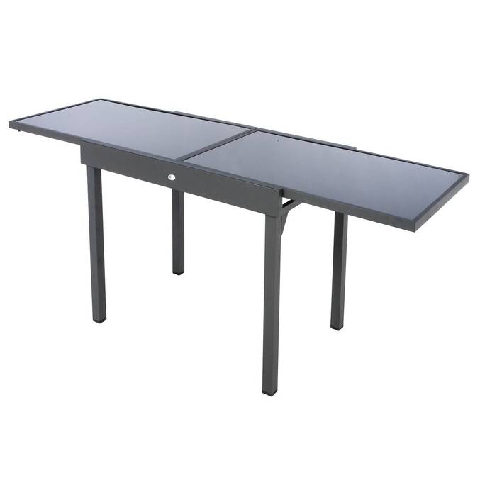 Table de jardin extensible PIAZZA Graphite