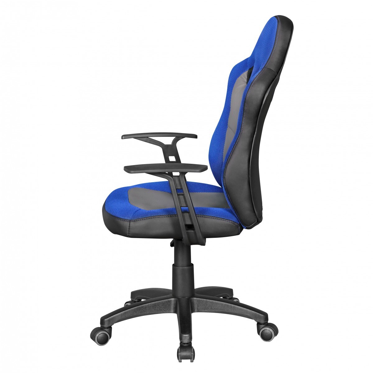 KADIMA DESIGN Kinderdrehstuhl FAST, ergonomisch, höhenverstellbar, Racing-Design, Mesh- und Kunstlederbezug