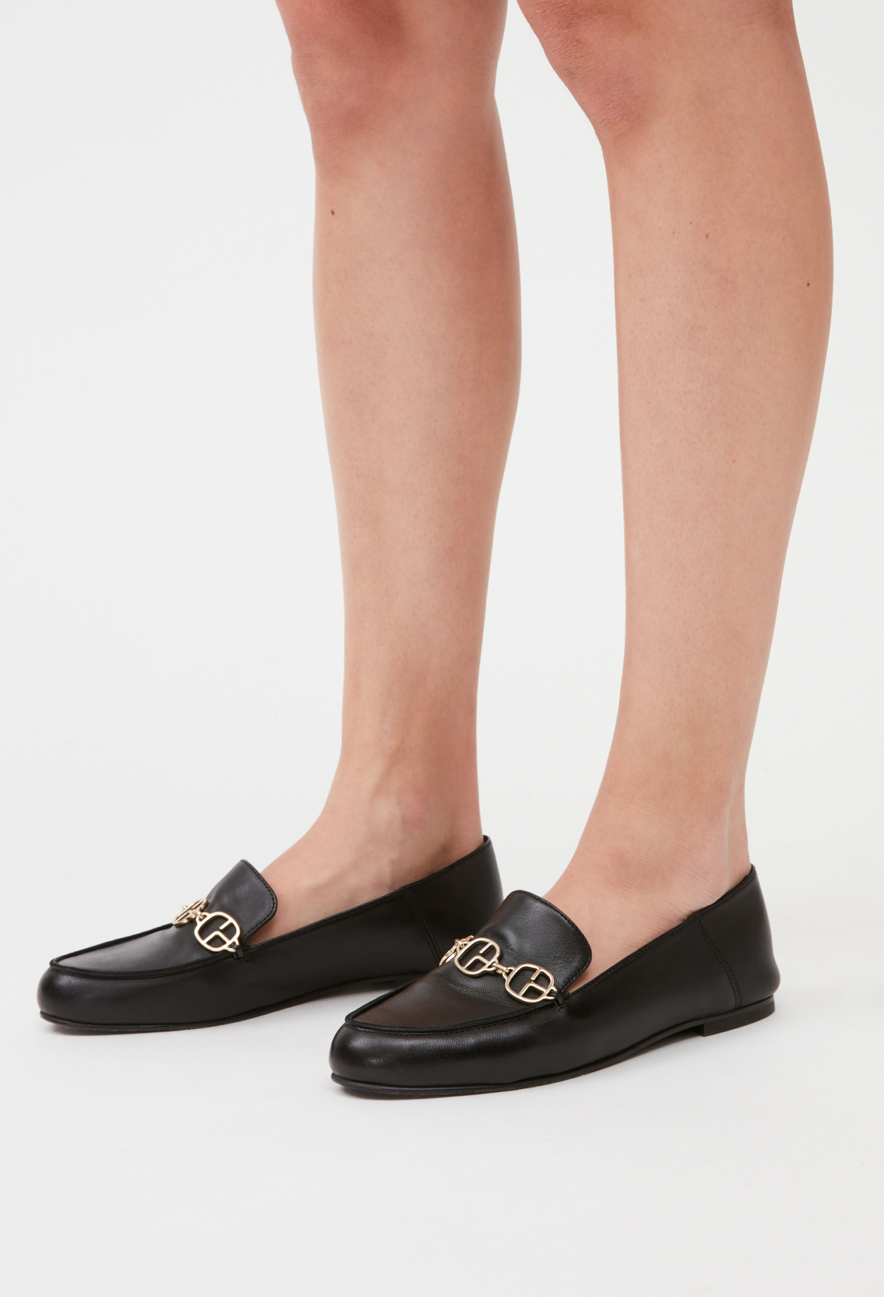 Mocassins cuir noir