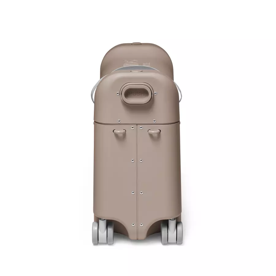 JETKIDS™ BY STOKKE® Aufsitzkoffer BedBox™ Limited Edition Creamy Cappuccino und Matratze CloudSleeper™ weiß