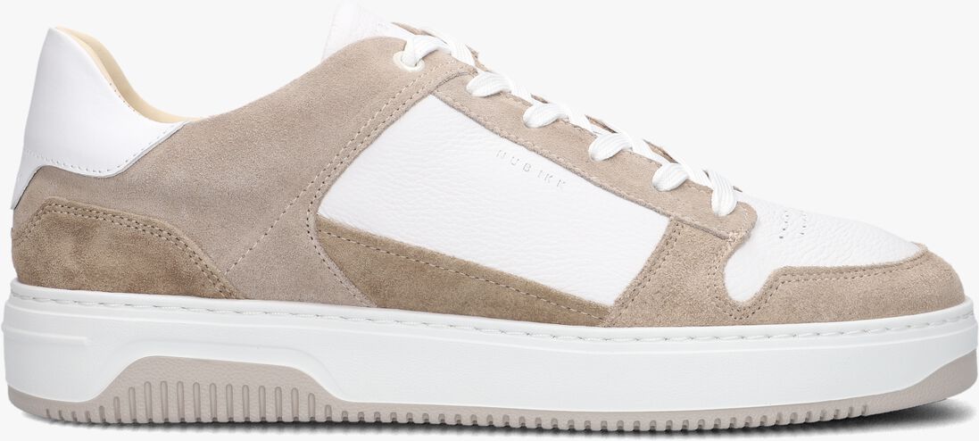 witte nubikk lage sneakers basket court heren