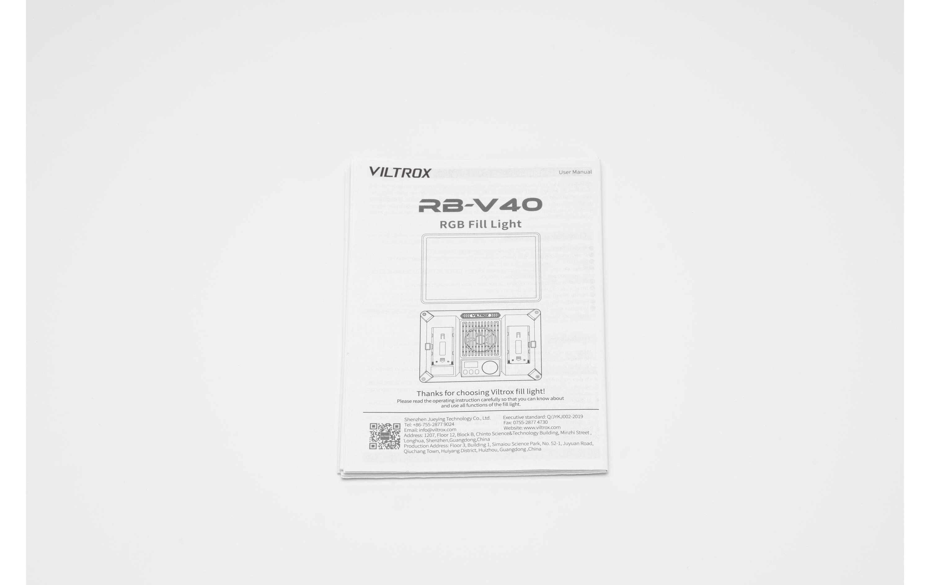 Videoleuchte RB-V40 LED Light Panel<br>40W Led-Panel-Licht