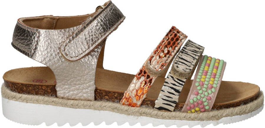 Develab 48480-351 meisjes sandalen metallic