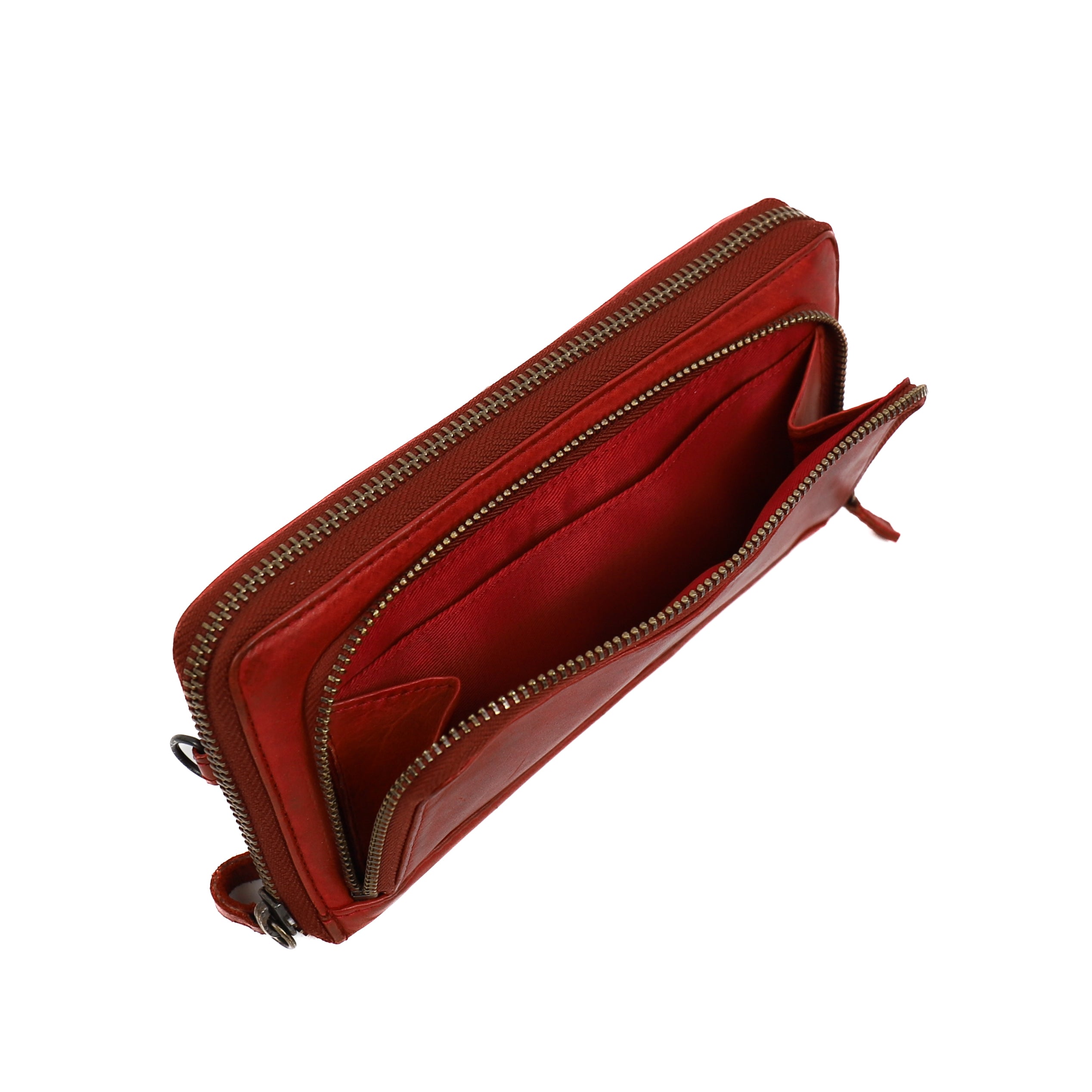 Ritsportemonnee 'Isa' rood Rood