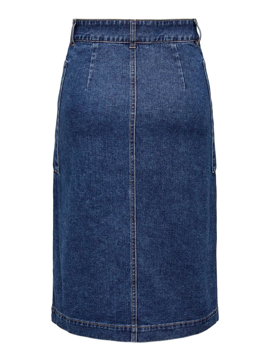 JDYOLIVIA Jeansrock Dark Blue Denim