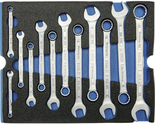 Werkplaatswagen Industrieel 712 x 943 x 466 mm 7 laden - incl. 6 gereedschapsmodules blauw 103-delige set