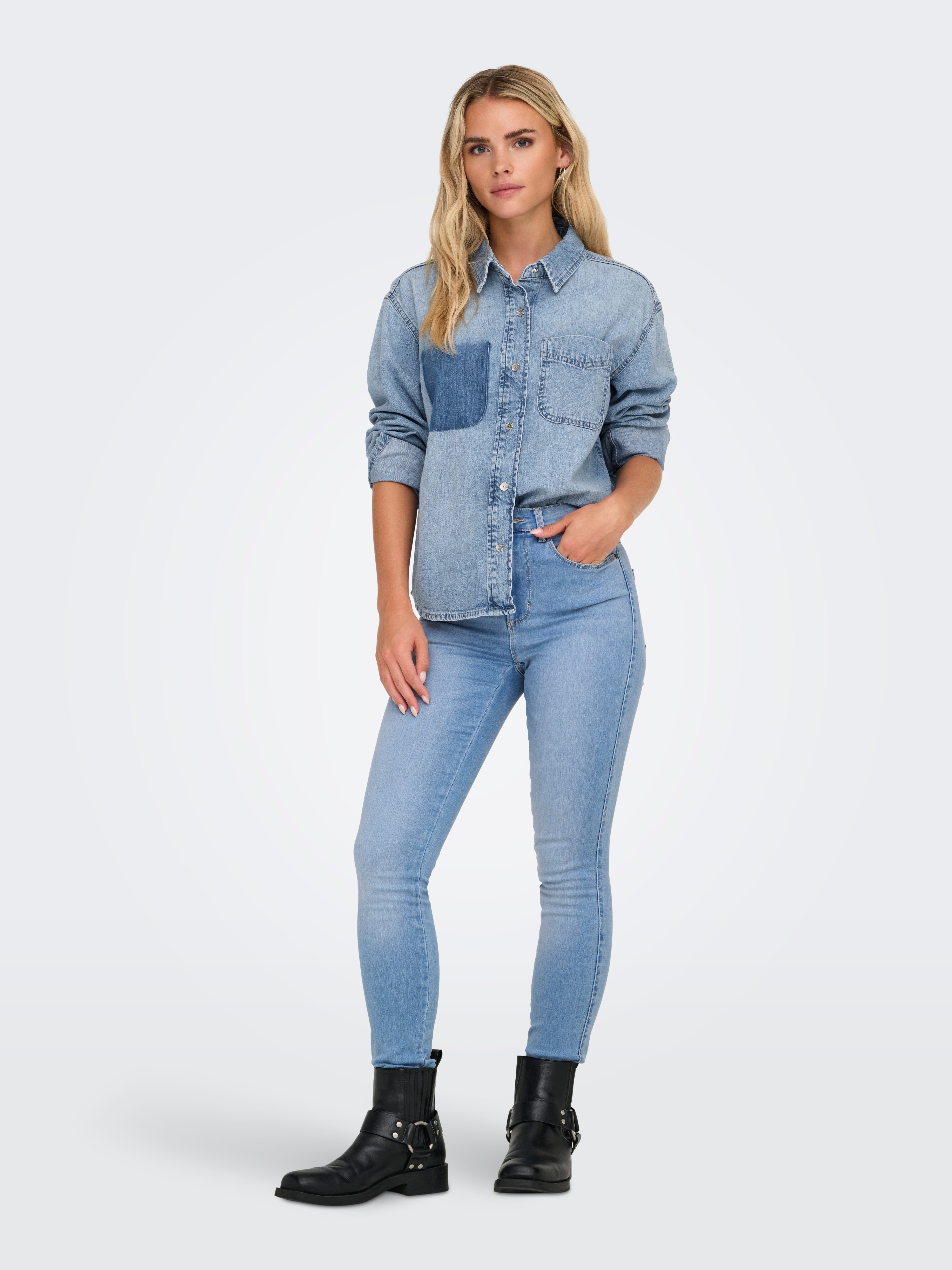 ONLROYAL Skinny Fit Jeans Light Blue Denim
