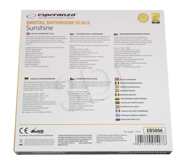 Esperanza SUNSHINE - Badevekt