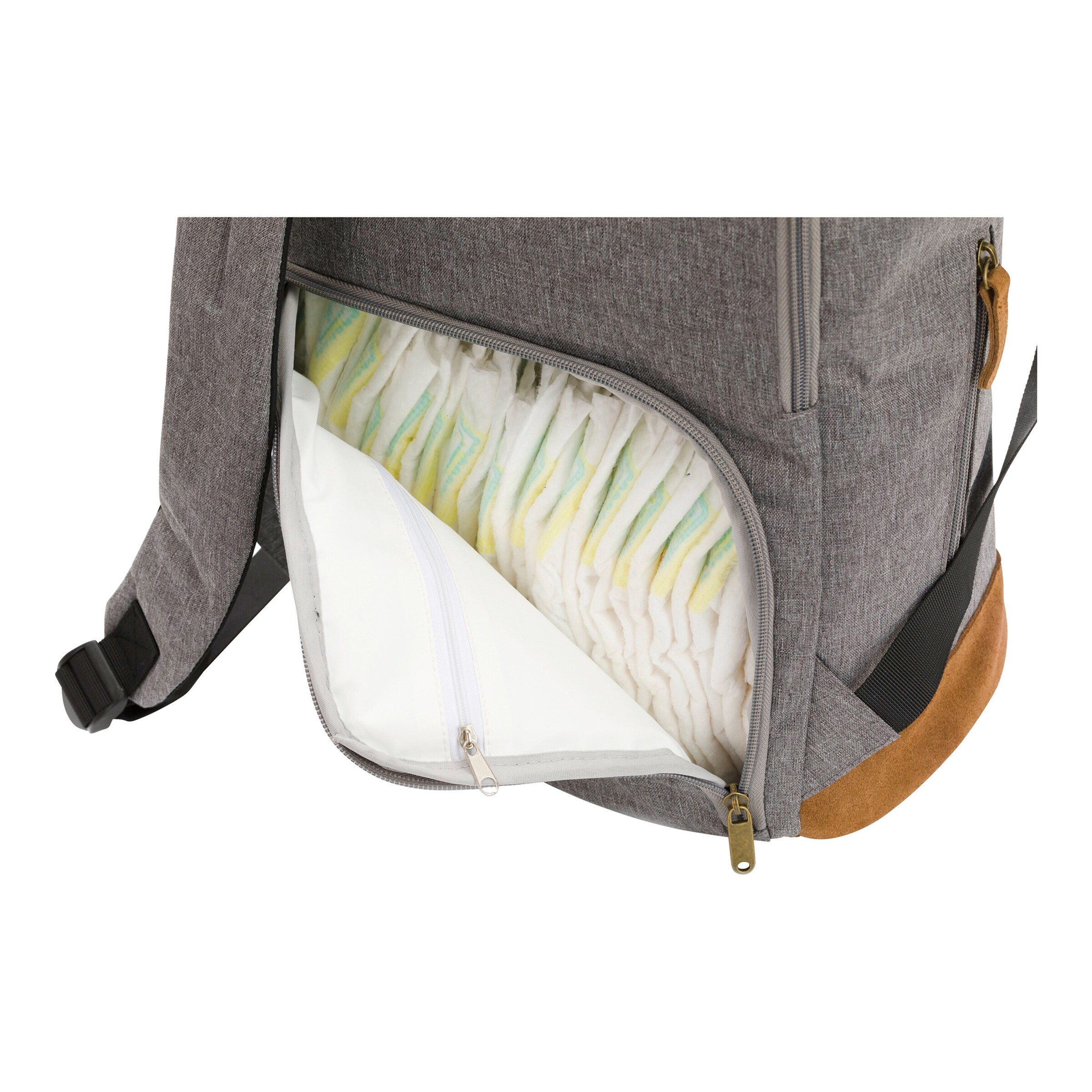 Fillikid Wickelrucksack Berlin grau melange