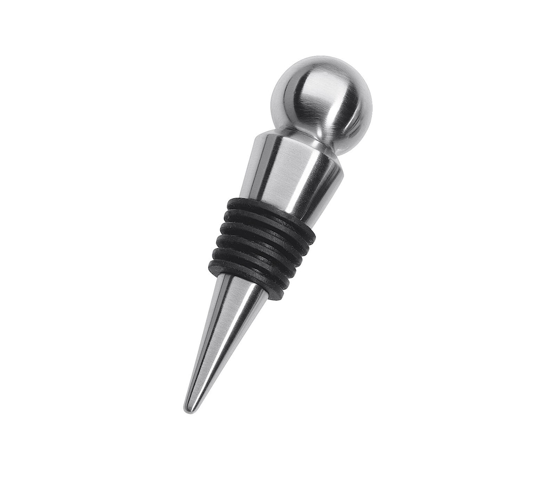 cilio Flaschenverschluss BURGUNDER 9 cm Edelstahl silberfarbig
