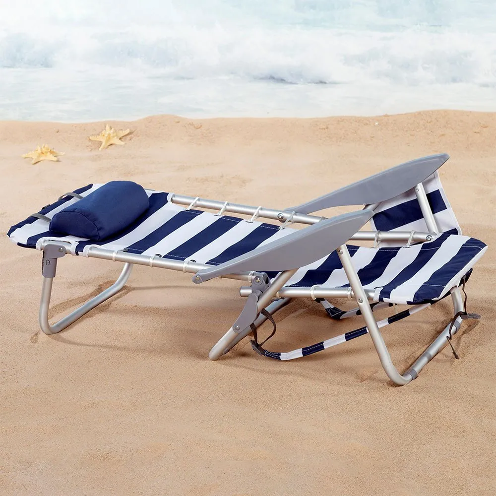 Aktive Niedriges Falten 4 Strahlen mit Kissen- und Taschenpositionen strandstuhl