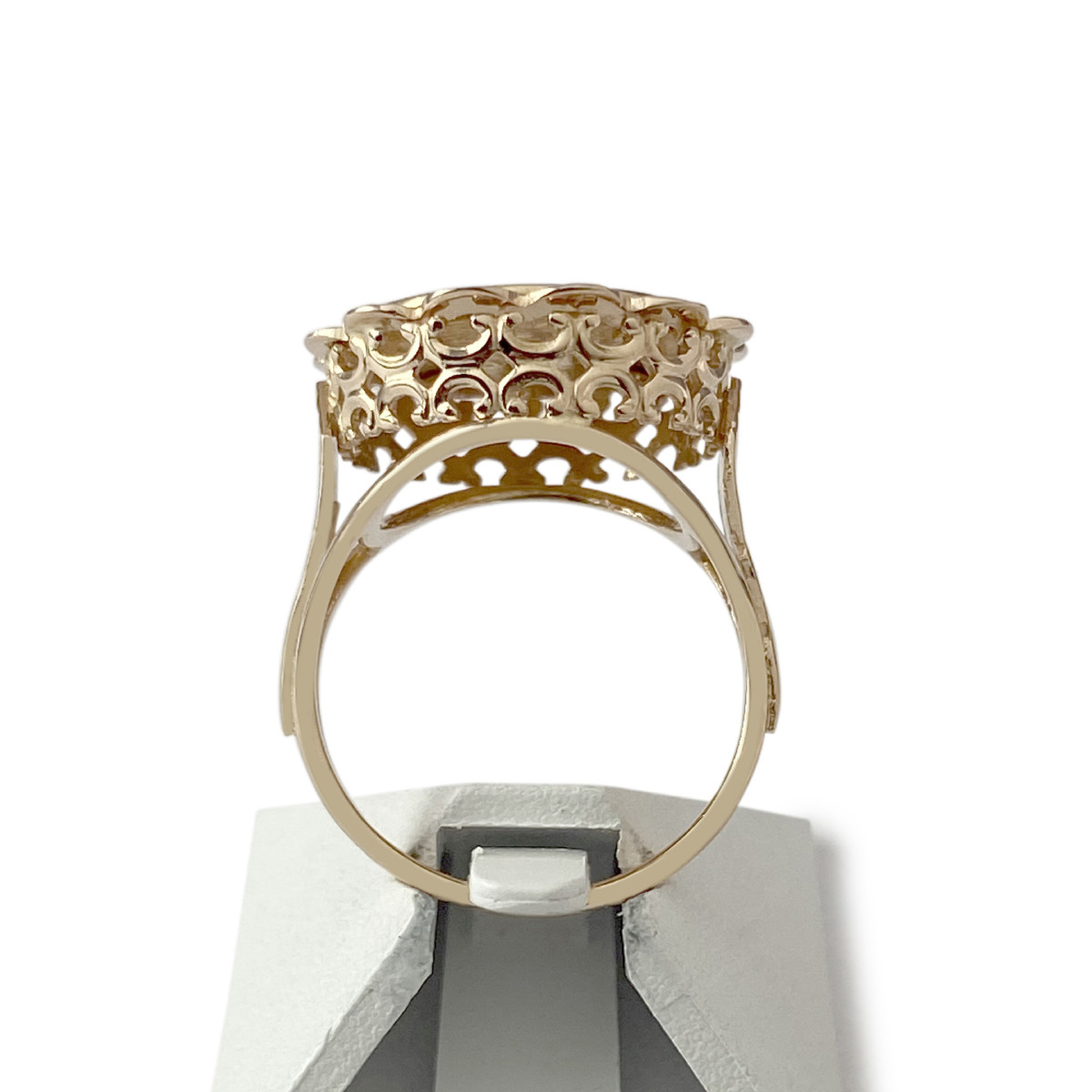 Bague d'occasion porte pièce or 750 jaune