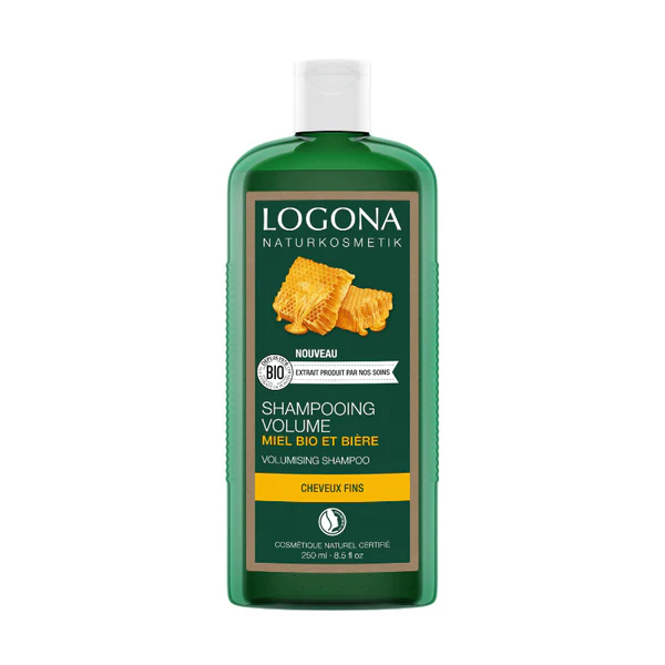 Logona Shampooing Volume au Miel et à la Bière 250ml