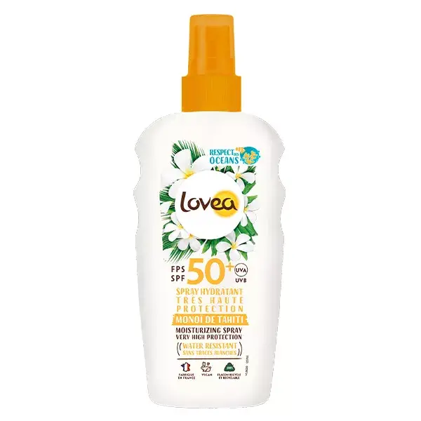 Lovea Protetor Solar Spray Hidratante Monoi de Tahiti FPS50+ 150ml