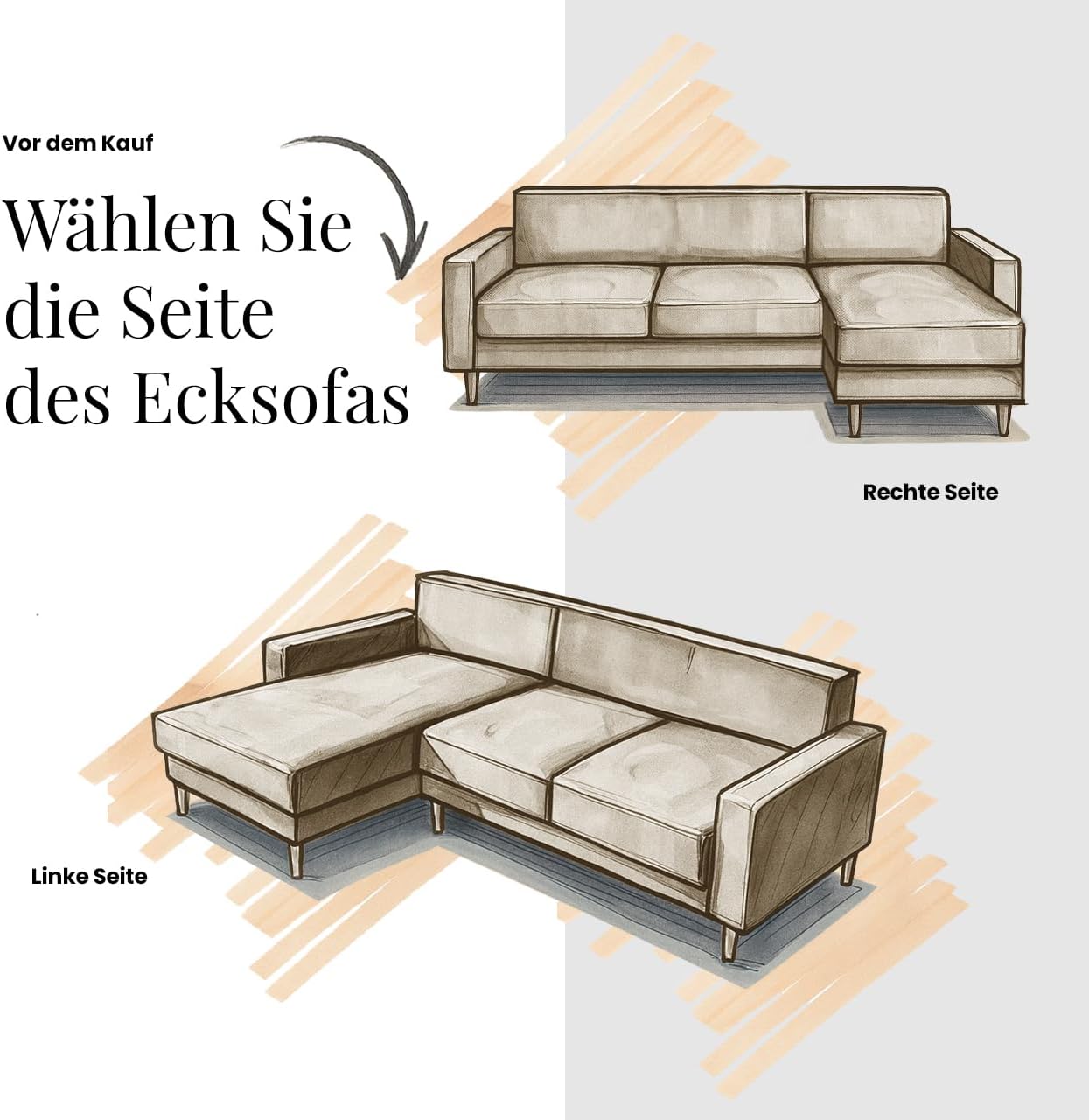 MKS MEBLE Ecksofa Wohnlandschaft L-Form mit Schlaffunktion und Bettkasten, Schlafsofa mit Bettkasten, Sofa mit Einstellbare Kopfstützen, Peter L - Stukture - Links Grün